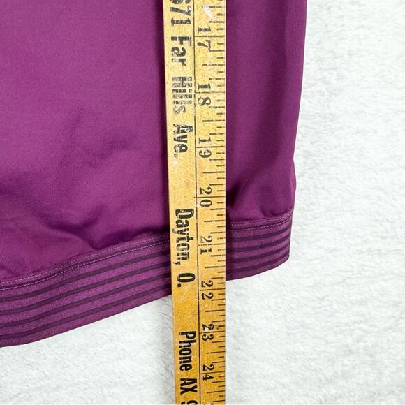 Athleta Cross Back Swim Blousy Tankini In Velvet Plum Size 32B/C Athletic Sporty - Picture 13 of 14